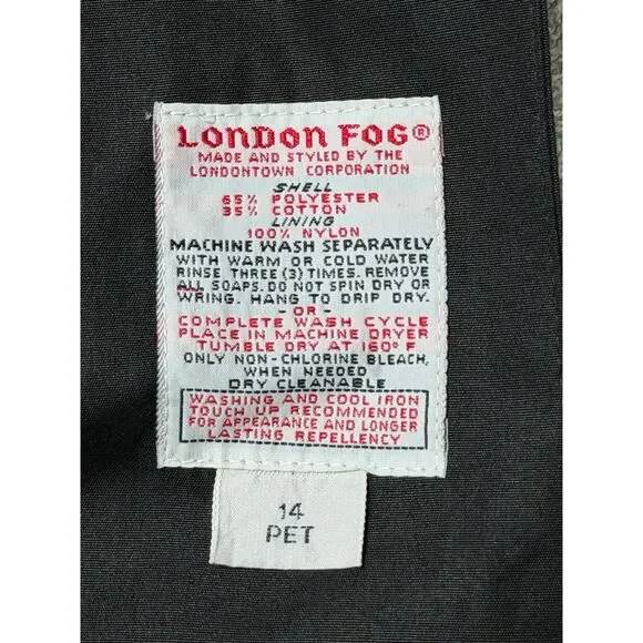 London Fog Womens Trench‎ Coat sz 14 Old Money Classic Business Professional - Picture 7 of 7
